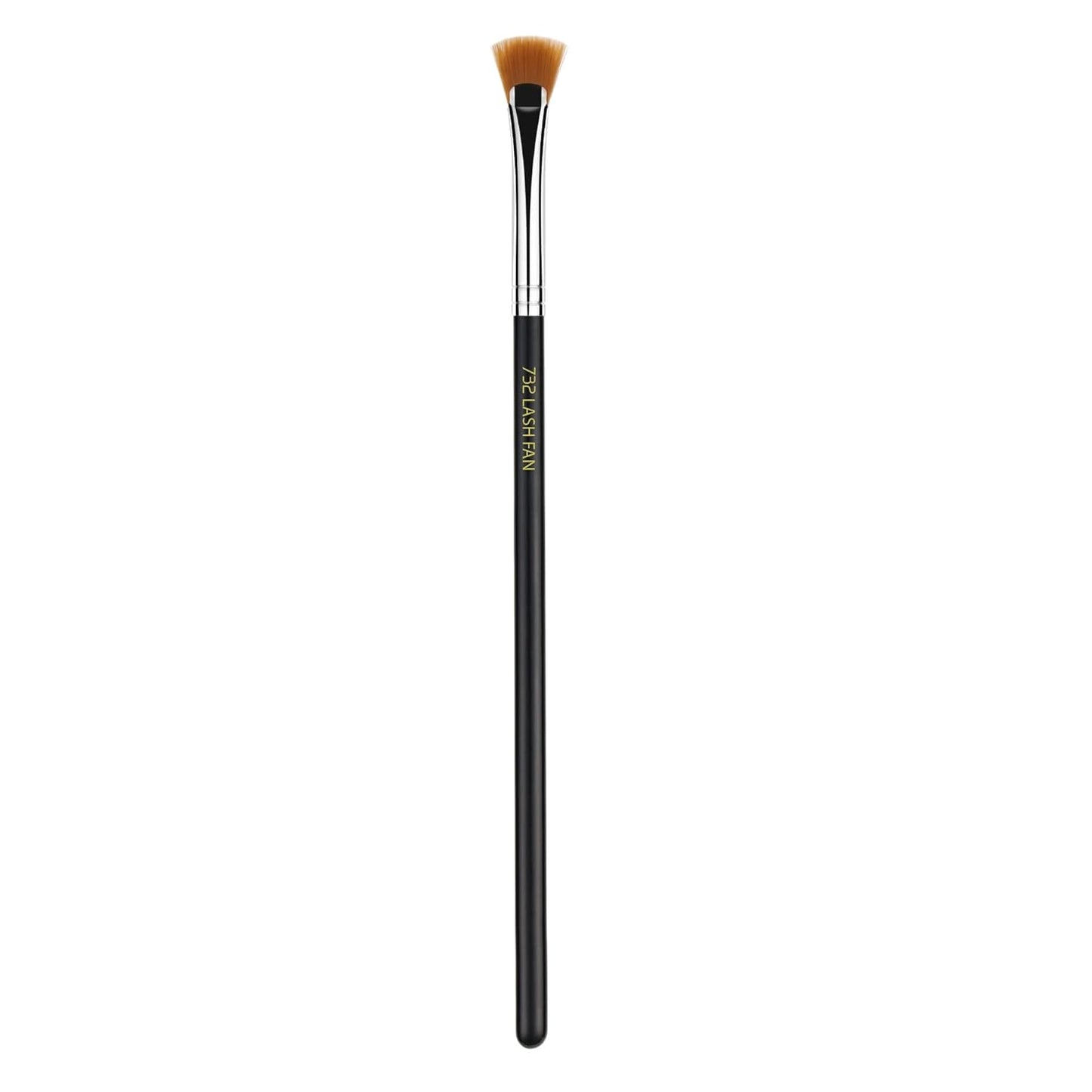 Bdellium Tools Professional Makeup Brush - Maestro Series 732 Mascara Fan - With Soft Synthetic Fibers, For Applying Mascara (Black, 1pc)