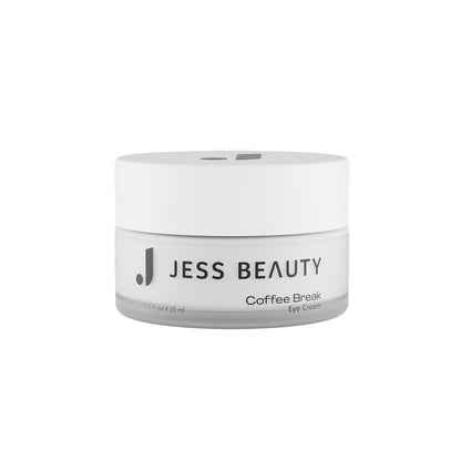JESS BEAUTY | Coffee Break Eye Cream with 1% Caffeine, Squalane and Panthenol I Beauty and Self Care - Korean Beauty Eye Contour 0.5 fl. oz