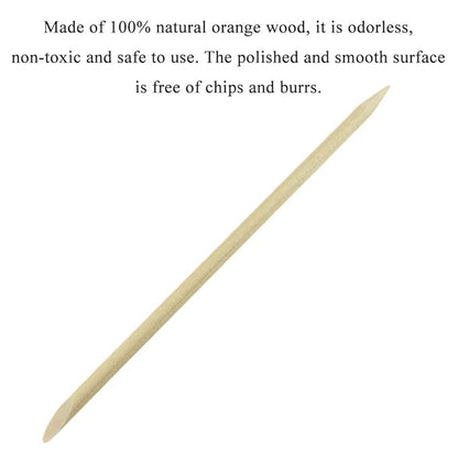 Hahiyo 4.5inches 100pcs orange wood