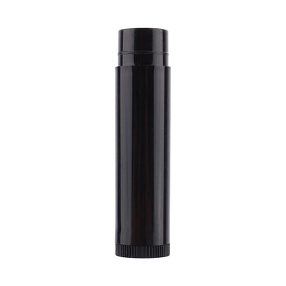 100 PCS Lip Balm Containers, 5 ML Chapstick Tubes Empty, Lip Balm Tubes, with Cap, for Girls, Lip Gloss 62 MM x 14 MM, Black
