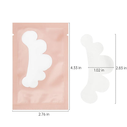 100 Pair Eye Under Gel Pads Eyelash Extensions Patches,Lash Extension Lint Free Under Hydrogel Eye Mask Pads Beauty Tools (Pink)