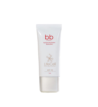 LifeCell Hydrating Antioxidant SPF 30 Tinted Anti-Aging BB Cream – Medium Shade – Physical Sunscreen with Zinc Oxide for Wrinkle Prevention, Dark Spot Defense – 1oz