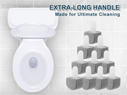 10 Packs Pumice Stone for Toilet Cleaning,Pumice Toilet Bowl Cleaning for Cleaning Toilet,Bathtubs,Kitchen Sink,Grill(Refill)