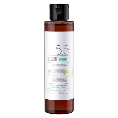 ACWELL Licorice pH Balancing Cleansing Toner 5.1 fl.oz. - PH5.5 Hydrating Makeup Cleansing Astringent - Skin Clearing, Reduce Pigmentation, Acne and Dark Spots