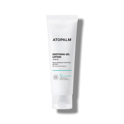 ATOPALM Soothing Gel Lotion 4 Fl Oz, Cooling and Calming Moisturizer for Sensitive, Eczema Prone, Heat Rash Skin, Redness Relief, Lightweight Mild Face and Body Lotion for Baby, Korean Skincare