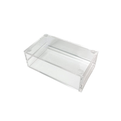 Two Layers Eyelash Grafting Pallet with Cover, Dust-proof Acrylic Lash Tile holder, Eyelash Extensions Storage Gasket Pads 2 Tiers for Beginners Beauty Artist Salon (White)