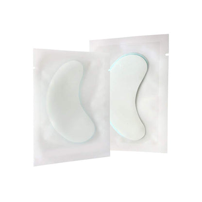 100 Pairs Set Under Eye Pads Disposable Eye Gel Patches for Eyelash Extensions Tool Kit, Blue Film
