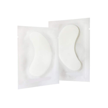 100 Pairs Set Under Eye Pads Disposable Eye Gel Patches for Eyelash Extensions Tool Kit, White Film