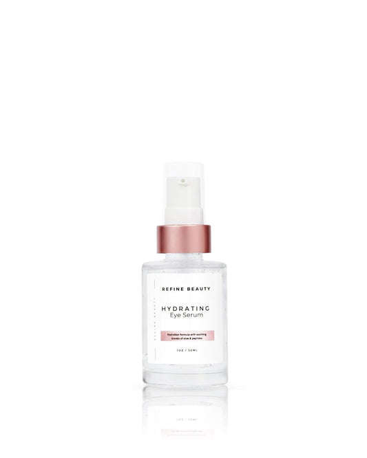 REFINE BEAUTY Hydrating Eye Serum to reduce dark circles, fine lines and wrinkles and puffiness reinforcing firmness and tone with Peptides (1 oz.)