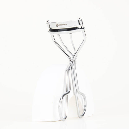 Eyelash Curlers and Tweezers for Every Eye Shape"" 2 in 1 Eyelash Curler and Tweezer Set for Instant Beauty"" Travel-Friendly and Easy to use, Silver