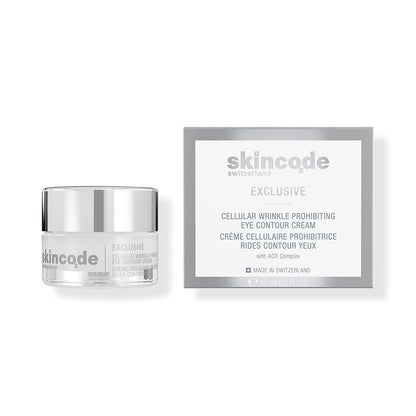 Exclusive Cellular Wrinkle Prohibiting Eye Contour cream - Anti-Aging Eye Cream - Ceramide Boost, Dark Circle Reducer & Puffiness Relief for Youthful Radiance (0.5 Oz / 15 mL)