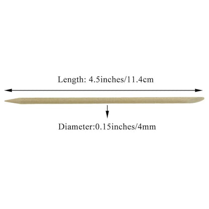 Hahiyo 4.5inches 100pcs orange wood