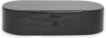 Sonix Beyond UV+O3 Sanitizer Box and Universal Charger UV and Ozone Disinfector for Phone, Mask, Makeup Brush, Nail Tool (Black Croc)