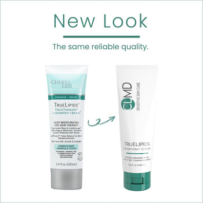 CLMD TrueLipids Ceramide+ Cream – Deep Moisturizing Barrier Support for Sensitive Skin – Hydrates and Soothes – Hypoallergenic, Nourishing, and Dermatologist-Tested – 3.4 fl oz