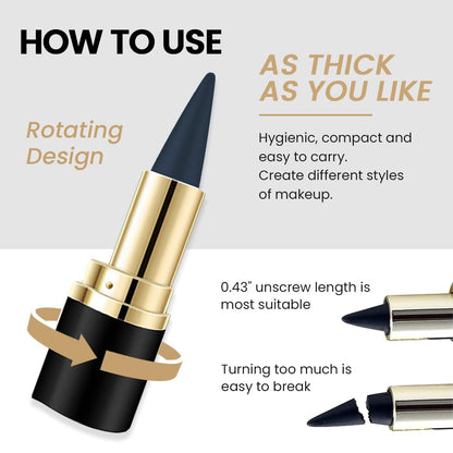 Kaely 4Pcs Dark Blue Green Purple Red Gel Eyeliner Pencil,Cream Waterproof Smudge Proof Eye Liner,Halloween Makeup,Eye Black Face Paint Lipstick Crayon,Color Colorful Eyeliner Eyeshadow Stick