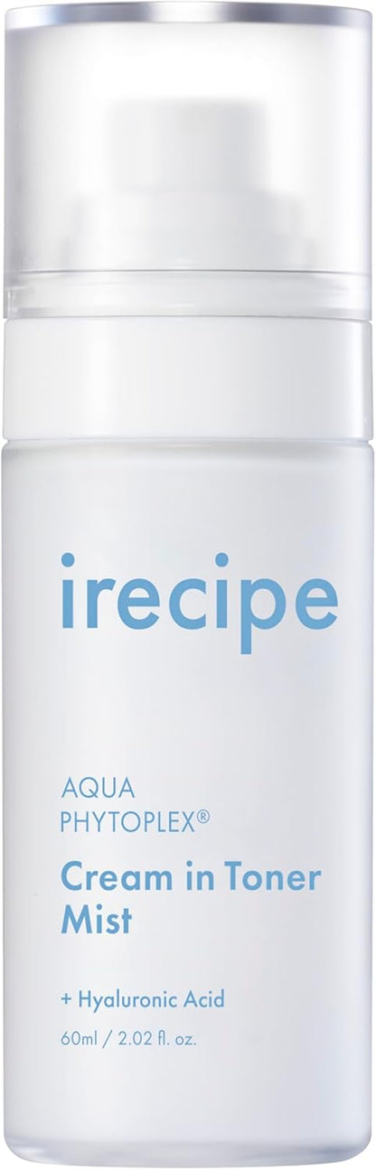 Aqua Phytoplex Cream in Toner Mist Long Lasting Deep Hydration, All-in-One Facial Mist for All Skin Type Unscented Clean Beauty, Vegan, Cruelty Free, Korean Skincare (60ml / 2.02 oz)