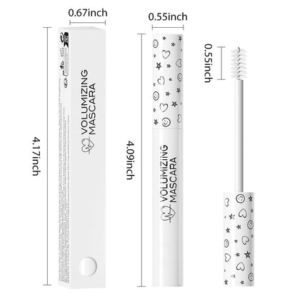 Colored Mascara for Eyelashes Set,Colorful Waterproof Mascara for eyelashes Long lasting Charming Voluminous for Women Halloween Eye Makeup (3Pcs 02#Brown&04#White&05#Red, F)