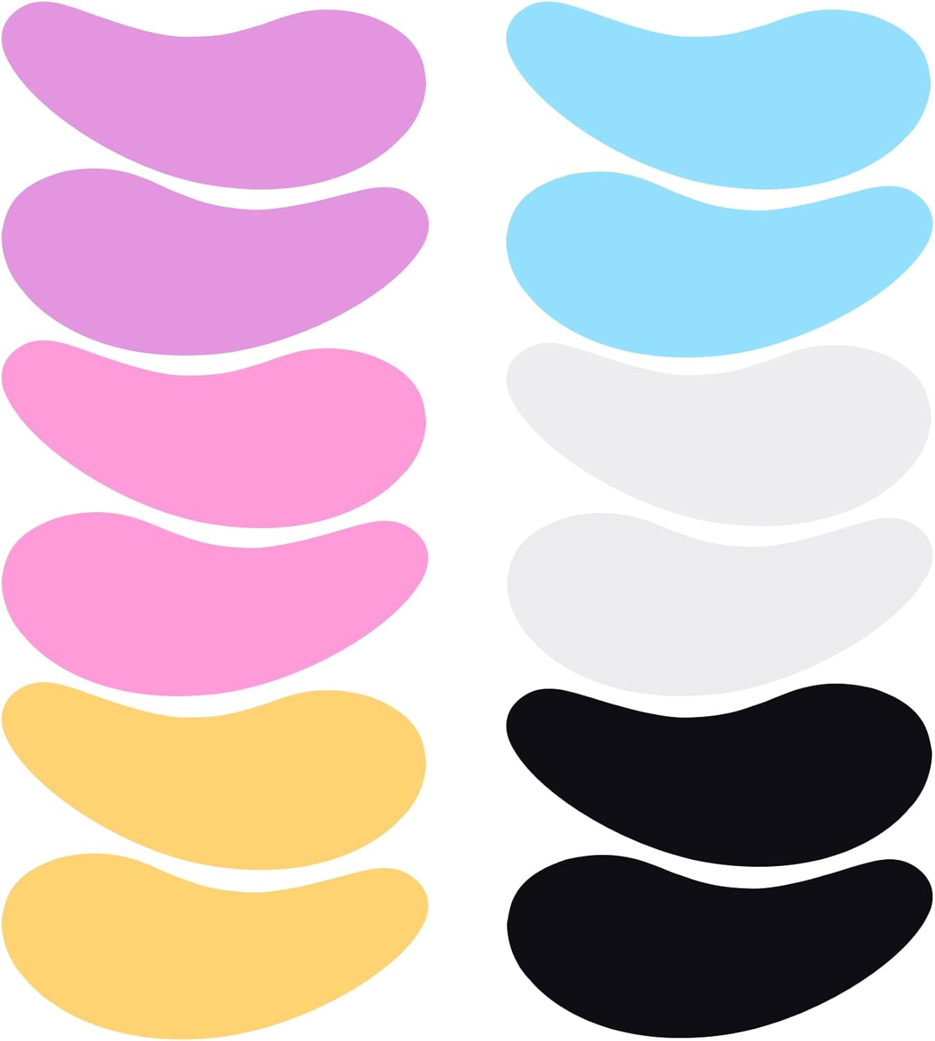 6 Pairs Under Eye Patches, Silicone Reusable Eye Patches, Under Eye Mask for Reduce Eye Wrinkle and Fine Lines Skin Care