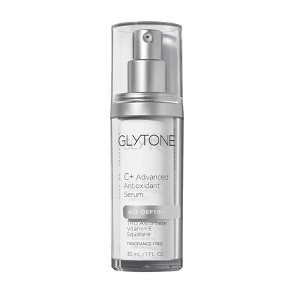 Glytone Age-Defying C+ Vitamin C Serum for Face | 20% Vitamin C, E and Squalane Antioxidant Complex | Reduces Fine Lines & Wrinkles | Hydrating & Anti-Aging Facial Serum for All Skin Types | 1 Fl Oz