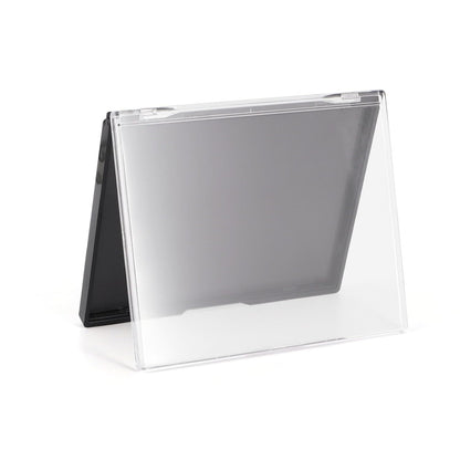 Magnetic Makeup Palette with Clear Top, Empty Eyeshadow Storage Box with 40Pcs Adhesive Metal Stickers for DIY Cosmetics Bronzer Highlights Powder (Small Palette - 4.8" x 4")