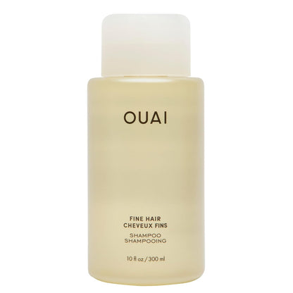 OUAI Fine Shampoo - Volumizing Shampoo with Strengthening Keratin, Biotin & Chia Seed Oil for Fine Hair - Delivers Clean, Weightless Body - Paraben, Phthalate & Sulfate Free Hair Care (10 Fl Oz)