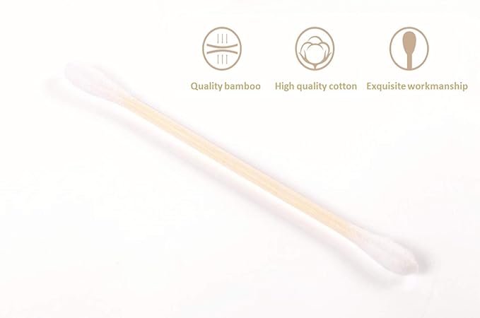900pcs bamboo cotton swabs, biodegradable