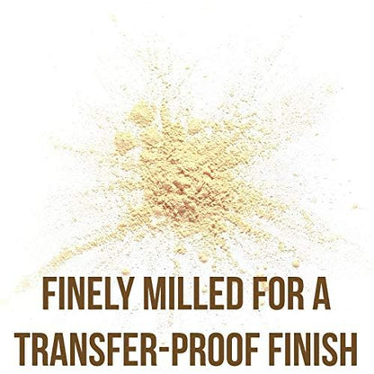 Beauty Bakerie Flour Setting Powder for Foundation, Loose Face Powder Makeup, Perfect for Oily Skin, Long-Lasting Matte Finish, Ideal for Baking and Blurring, 0.5oz, Cassava (Yellow)