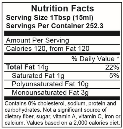 Baja Precious - Grapeseed Oil, Case of 4 X 1 Gallon Jugs