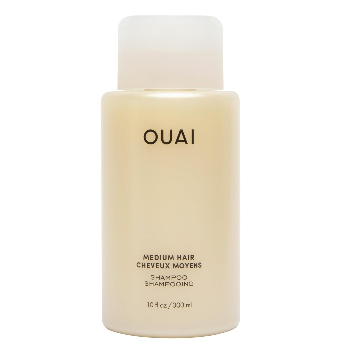 OUAI Medium Shampoo - Hydrating Shampoo with Coconut Oil, Babassu, Kumquat Extract and Keratin - Strengthens, Nourishes and Adds Shine - Paraben, Phthalate and Sulfate Free Hair Care Products (10 Oz)