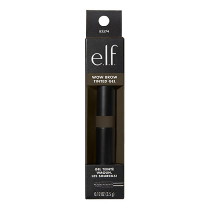 e.l.f. Wow Brow Gel, Volumizing, Buildable, Wax-Gel Hybrid, Creates Full, Voluminous-Looking Brows, Locks Brow Hairs In Place, Deep Brown