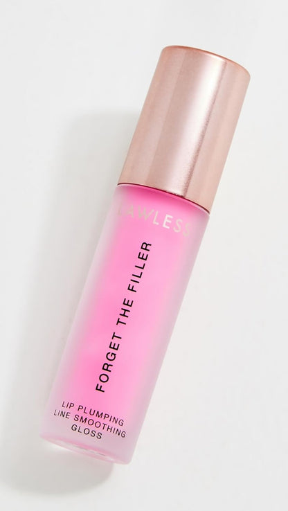 Lawless Forget the Filler Lip Plumping Line Smoothing Gloss - Daisy Pink - Premium Volumizing Lip Gloss with Natural Ingredients Designed to Plump, Firm, and Hydrate Lips 0.11 oz