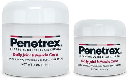 Penetrex Joint & Muscle Therapy Duo - Soothing Relief for Back, Neck, Hands, Feet & Nerves - Rub with Arnica, Vitamin B6 MSM & Boswellia - 2oz, 4oz