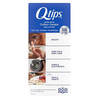 Q-tips cotton swabs for hygiene