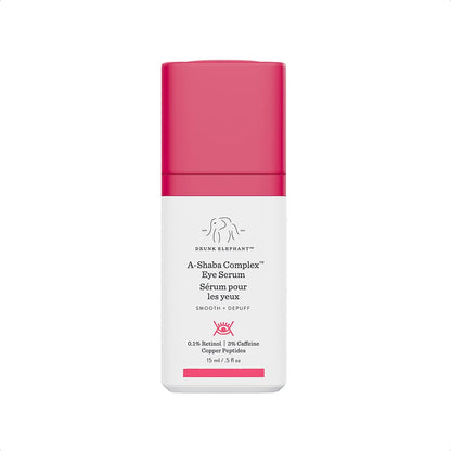 Drunk Elephant A-Shaba Complex Eye Serum - Anti Aging Wrinkle Serum for Dark Circles (15 mL / 0.5 Fl Oz)