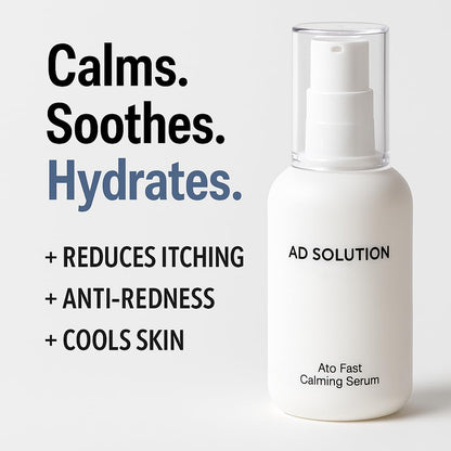Ato Fast Calming Serum for Sensitive & Eczema-Prone Skin Instant Relief from Itch, Redness & Flare-Ups Powered by Cica & Panthenol 1.69 Fl Oz