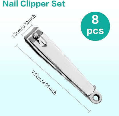 Nail clippers, 8 pcs toenail