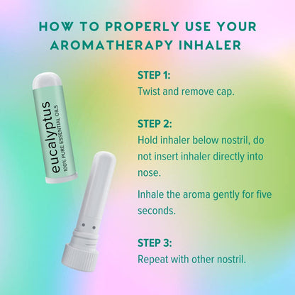 MOXĒ Nasal Inhalers Bundle, 8 Essential Oils, 100% Pure and Undiluted, Therapeutic Grade, No-Mess Portable Aromatherapy, Includes Eucalyptus, Peppermint, Lavender, Wintergreen, Made in USA - Pack of 8