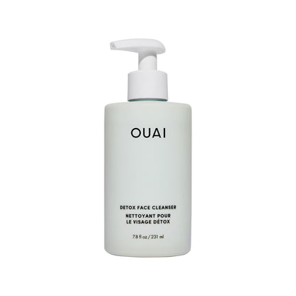 OUAI Detox Facial Cleanser - Deep Cleansing Face Wash with Glycolic Acid, Niacinamide & PHA - Removes Sweat, Dirt & Oil Without Drying - Gentle Face Cleanser for Post-Workout (7.8 Fl Oz)