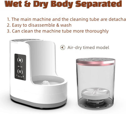 Vellura Makeup Brush Cleaner, Vellura Brush Cleaner, Machine with Makeup Brush, Dryer-Holder-Portable & Automatic, Clean Any Mess with One Click (1*PC)