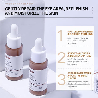 DEleventh Korean Brand Caffeine Vitamin E Eye Serum 30ml / Anti-Aging Repair Eye, Anti-Oxidation, Fade Fine Lines, Tender Skin, Remove Acne, Moisturize and Remove Dark Circles Under the Eyes