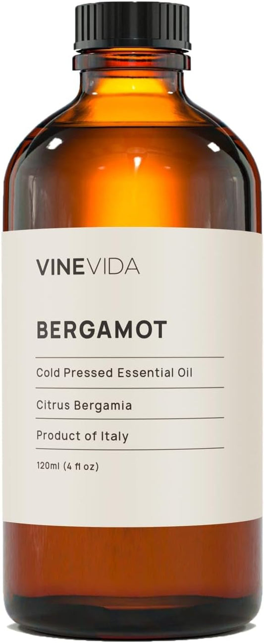 VINEVIDA Bergamot Essential Oil 16 oz - Undiluted, Pure, Vegan, and Sustainable