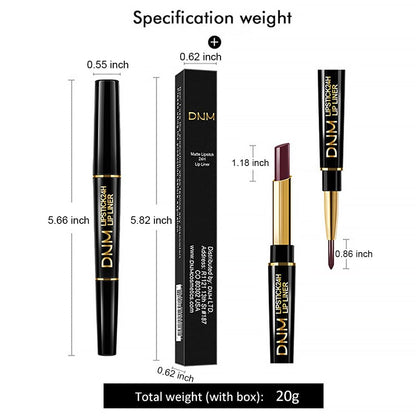 Kaely 2-in-1 Nude Brown Lip Liner & Lipstick Set Kit for Women, Matte Lips Kit with Lip Liner Lip Stains Long Lasting Waterproof 24 Hour Lipstick and Lip Liners Combo Lipliners Pencil Set 12