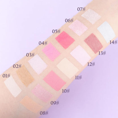 Monochrome Glitter Eyeshadow Makeup Palette, Highly Pigmented Rose Gold Eyeshadow Palette, Shimmer Pressed Powder Eye shadow Makeup, Single Vegan Eye Shadow, Daily Evening Women Girls Eyeshadow Gift6#