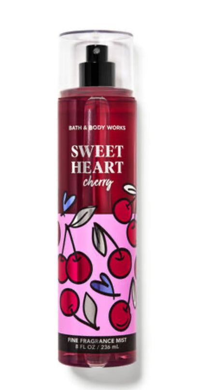 White Barn - Bath and Body Works - Gift Set 2 Piece Bundle - with Gift Bag HELLO GORGEOUS (SweetHeart Cherry)