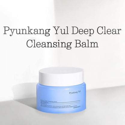 Pyunkang Yul PKY Deep Clear Cleansing Balm, All in One Facial Cleanser for Heavy Makeup Removal, Moisturized Finish with Plant Based Oil, Korean Skincare (3.38 Fl.Oz, 100ml)