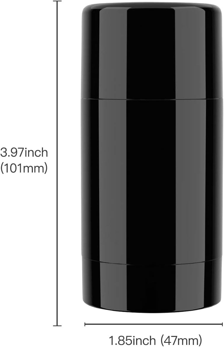 Tekson 2.5oz Empty Refillable Deodorant Containers, 3PCS Twist-UP Containers Tubes, Empty Balm Travel for Lotion Stick