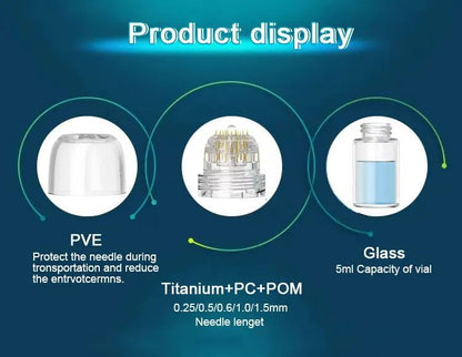 Hydra Needle 20 Titanium Serum Applicator Tools Reusable