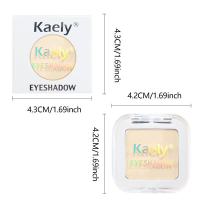 Kaely Single Eyeshadow Makeup, Vanilla Nude Beige Neutral Powder Matte Eye Shadow for Older Women, Monochrome Eye Shadow Palette Pigmented Waterproof, sombras para ojos, Lightweight Blendable, 17