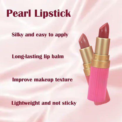 3Pcs Metallic Lipstick for Women,Lightweight Shimmer Frosted Lipstick,Glitter Lip Gloss Stain Long Lasting Waterproof Smudge Proof 24 Hour Full Coverage Lip Makeup,Vegan（01,02,03)