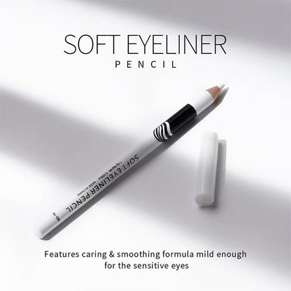 12Pcs Wooden Hard-Core White Eyebrow Pencils, Eyebrow and Eyeliner Pencils, Long Lasting Waterproof and Sweat-Proof, Easy to Color,Beginner Makeup Eyebrow Penci,Create a Natural Brow Makeup